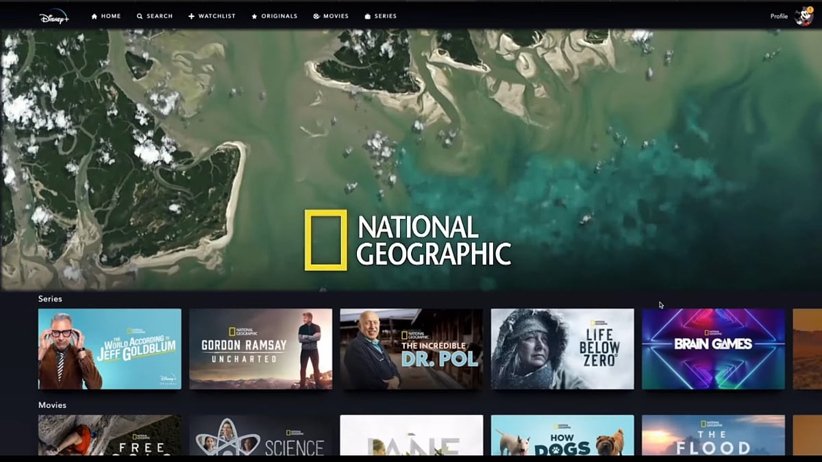 National Geographic v Disney+