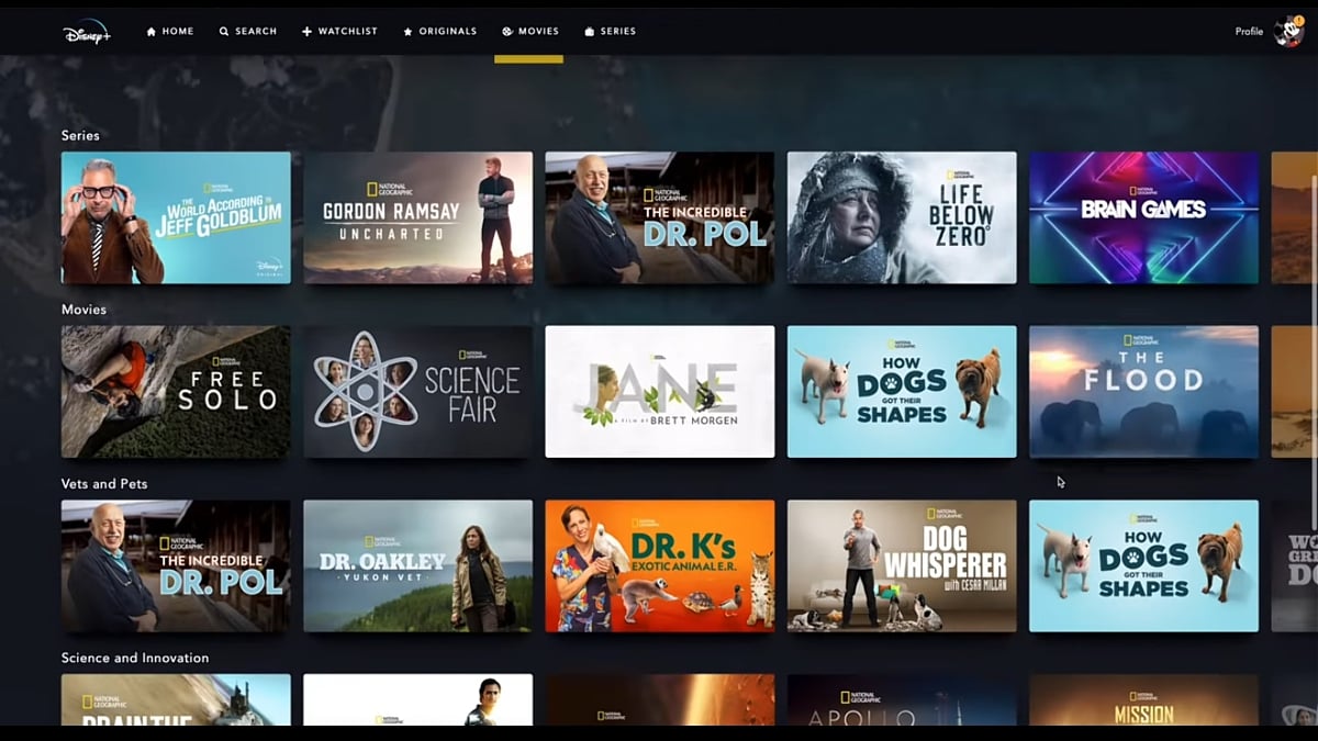 National Geographic v Disney+