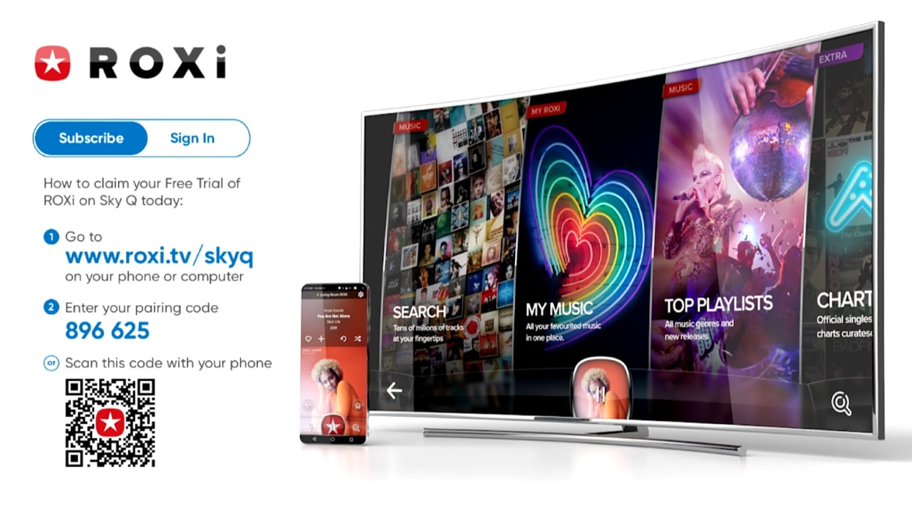 Ukázky britských aplikací Sky Q – přehrávání hudby + ostatní apl