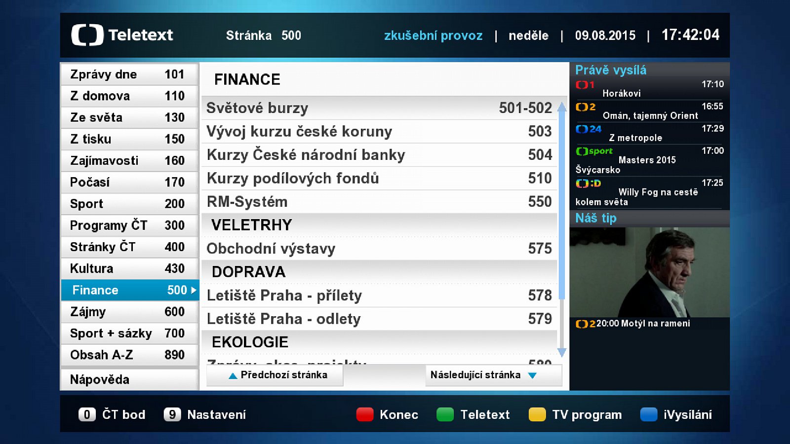 Česká televize vidí budoucnost teletextu v hybridní technologii