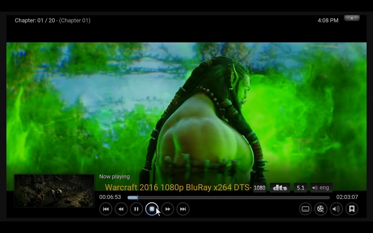 Přehrávání videa – Kodi