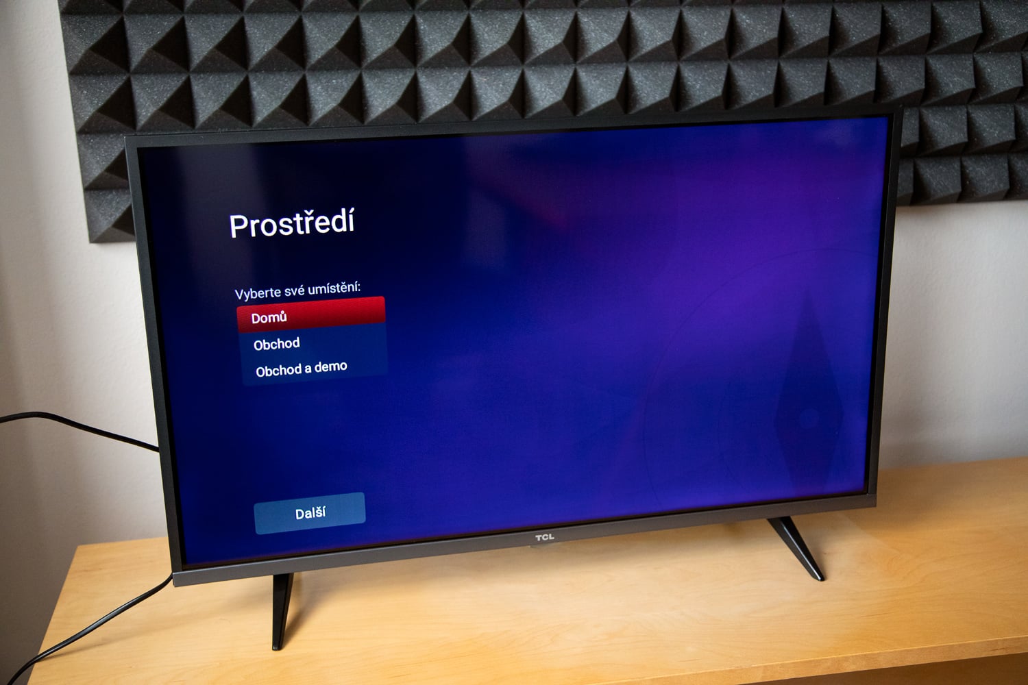 TCL 32ES580 - první zapnutí