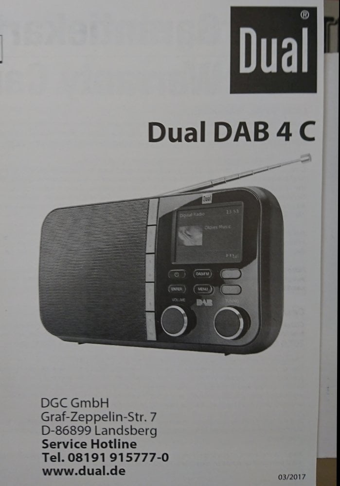 DAB rádio Dual DAB 4C prodávané v Normě