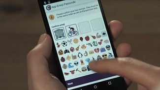 Ukázka použití obrázkového hesla, se kterou přišla v roce 2015 firma ieDigital