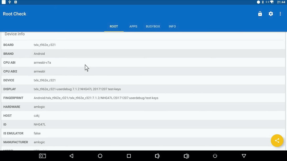 Geekbench, 3D Mark, další benchmarky, Root Check, DRM Info