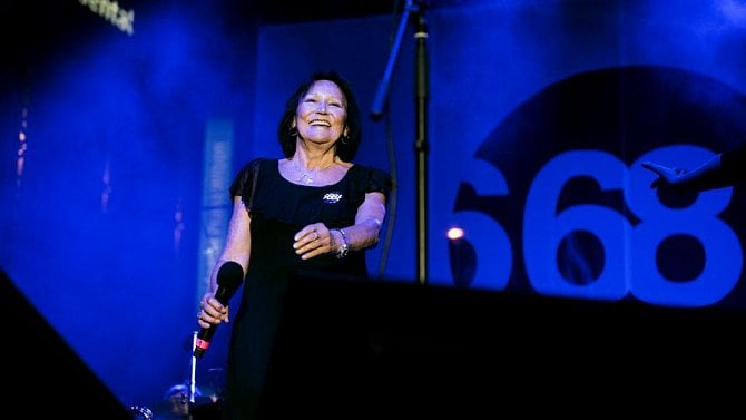 Marta Kubišová při koncertu Českého rozhlasu v rámci projektu 68