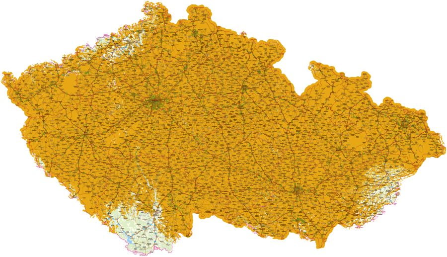 Přechodová vysílací síť 12, ČRa, DVB-T2 - pokrytí k 15. 12. 2017.