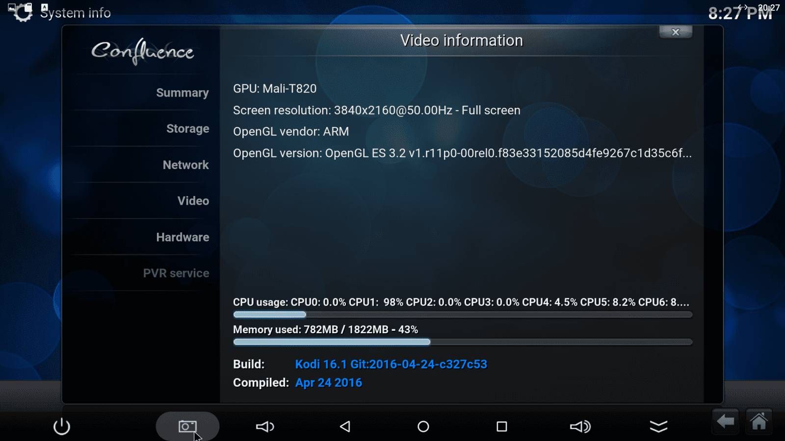 Android MX - uživatelské prostředí