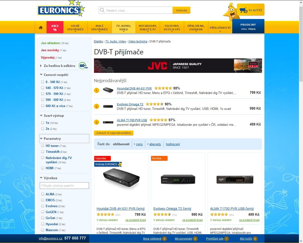 Euronics, DVB-T2 - HEVC, 7-2016