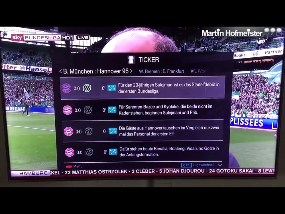 Sky Bundesliga v HD přes Media Receiver MR 400