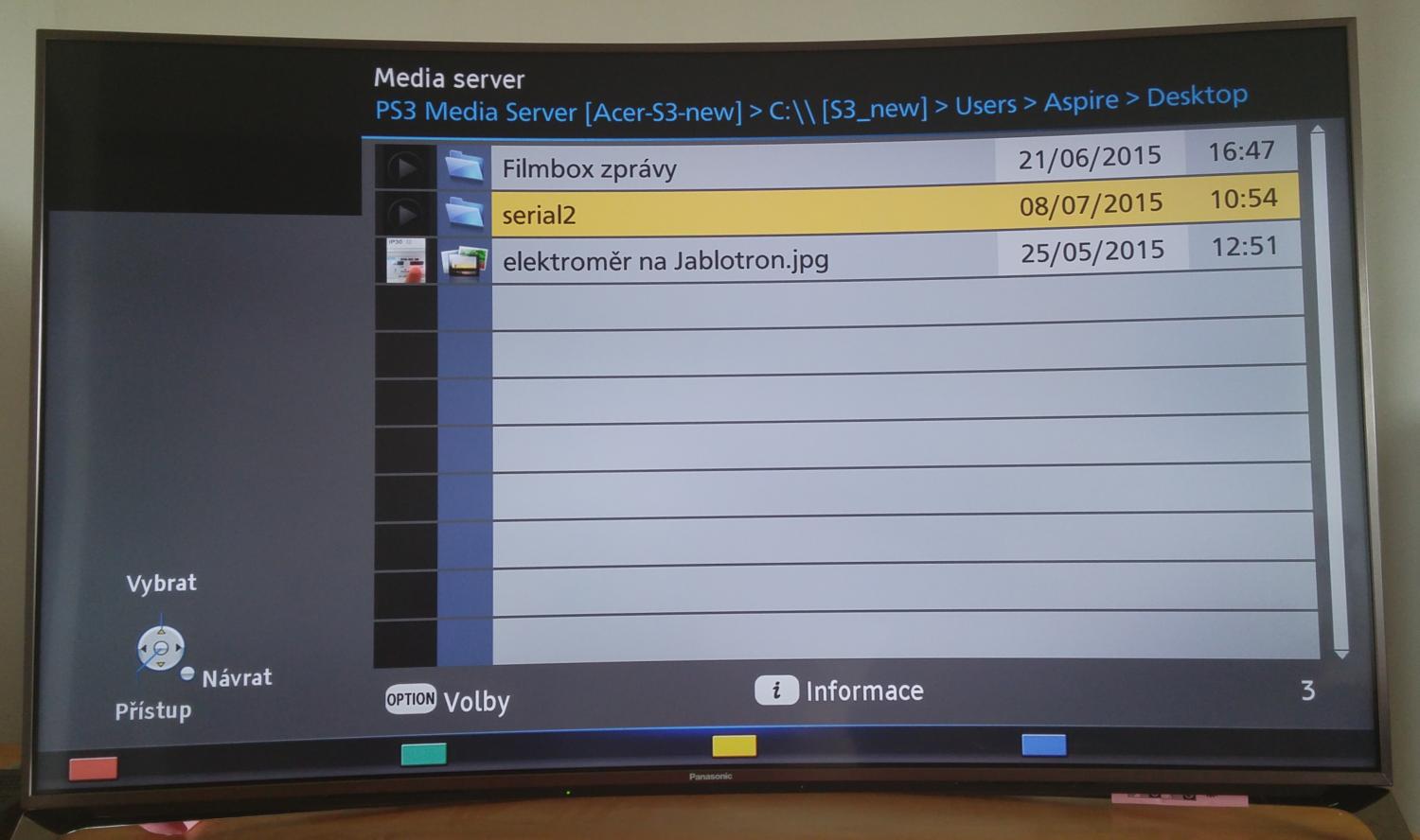 Panasonic TX-CR850 - DLNA
