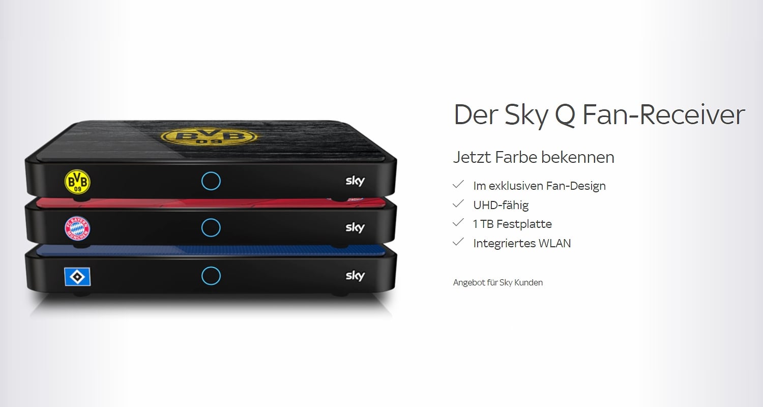 Fan receivery a další přístroje německé Sky