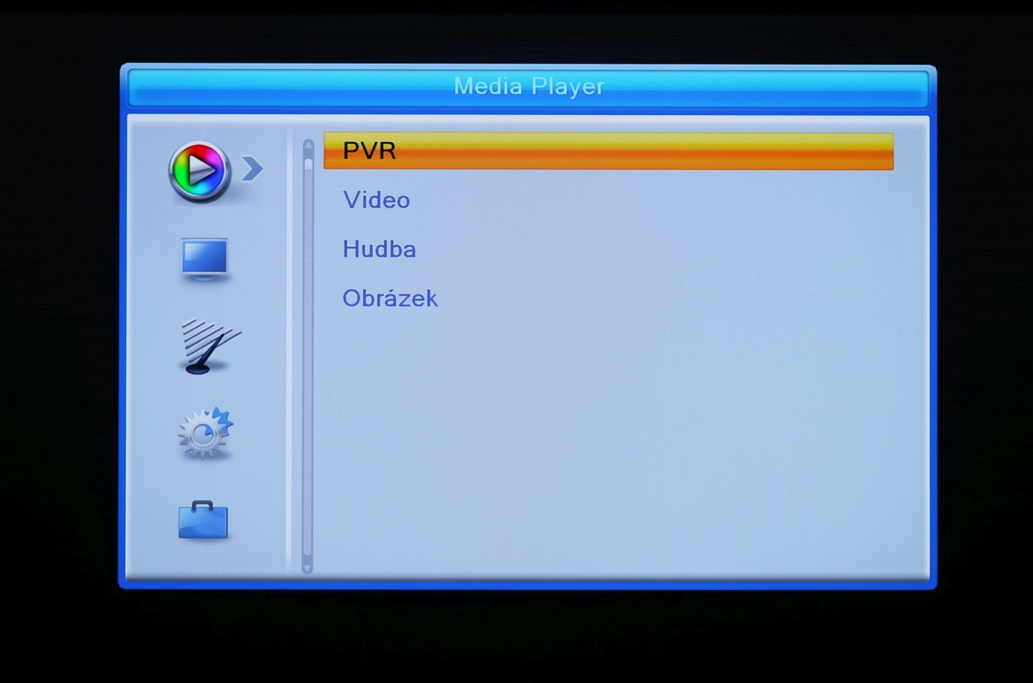 Fuba ODE8510 T2 Stealth - menu
