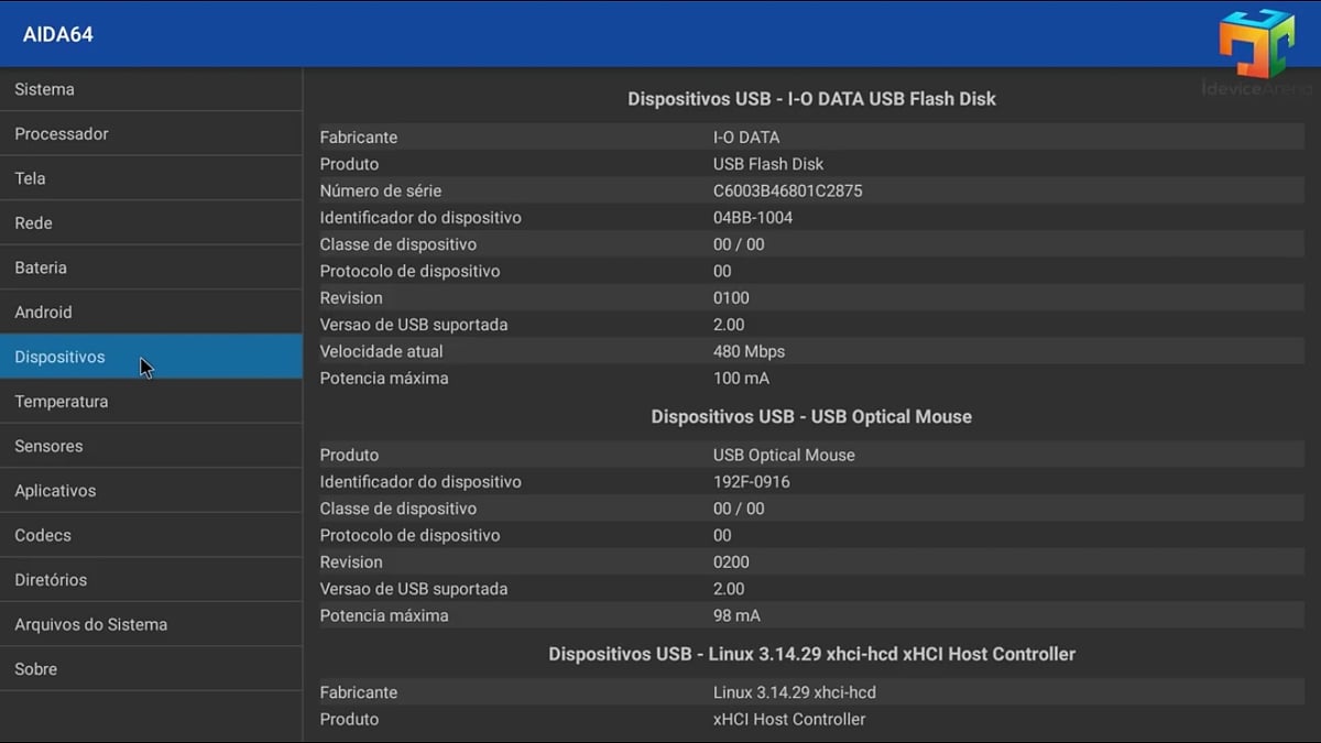 Mecool M8S Pro W - Systémový software AIDA 64