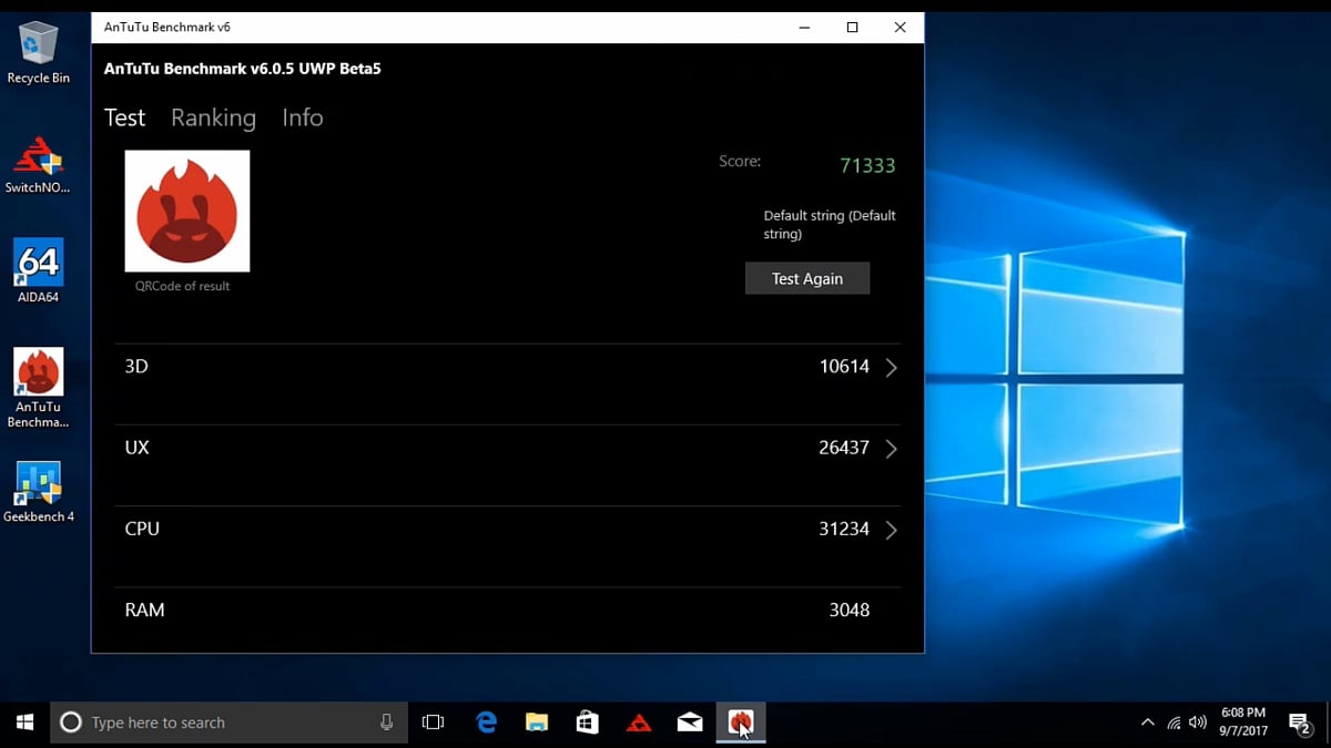 X5 Dual Boot Mini PC - Benchmarky Windows