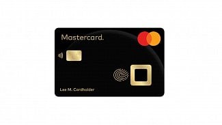 Biometrická karta Mastercard.