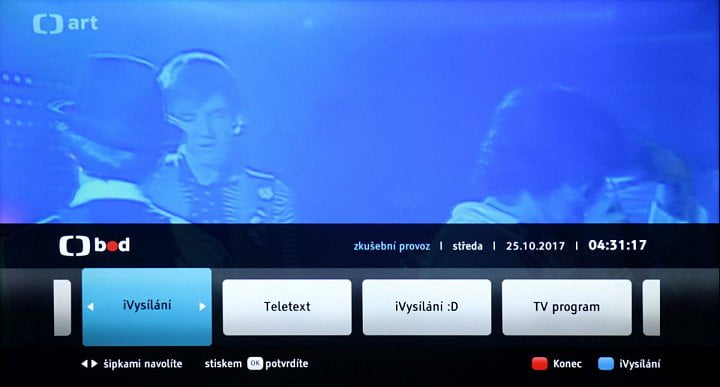 HbbTV bez potíží pracovalo jak u České televize a FTV Prima, tak u stanic Skupiny Nova.