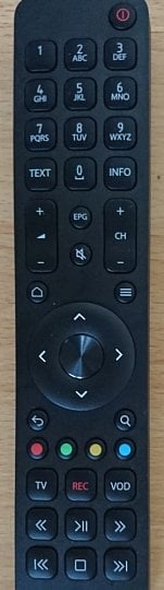 Nejdůležitější tlačítka jsou soustředěna kolem kurzorového kříže. Například pro rychloposuv či Pause/Play ale můžete použít i tlačítka ve spodní části.