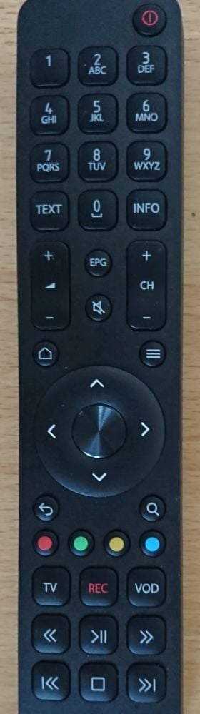 Nejdůležitější tlačítka jsou soustředěna kolem kurzorového kříže. Například pro rychloposuv či Pause/Play ale můžete použít i tlačítka ve spodní části.