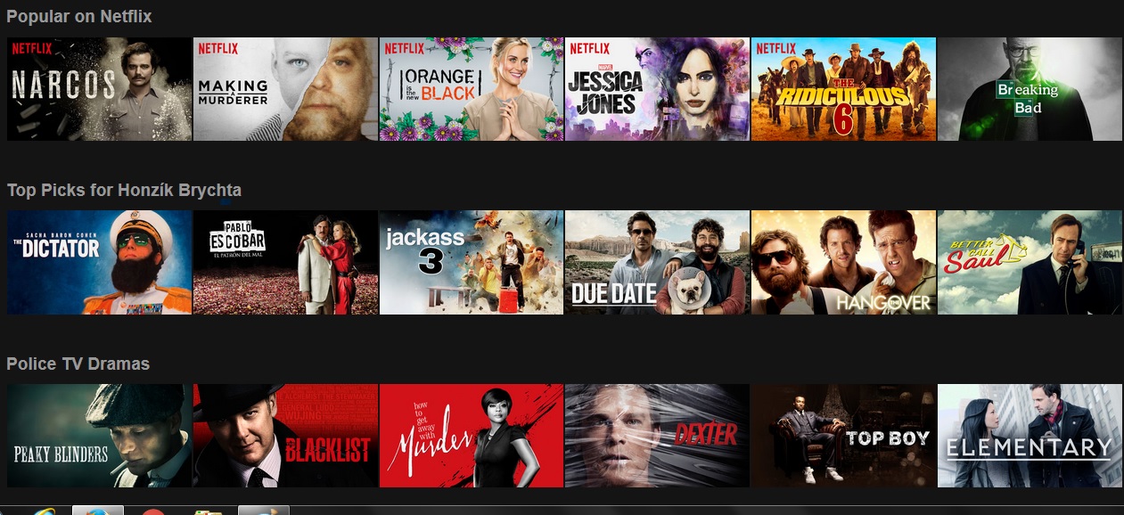 Netflix, registrace