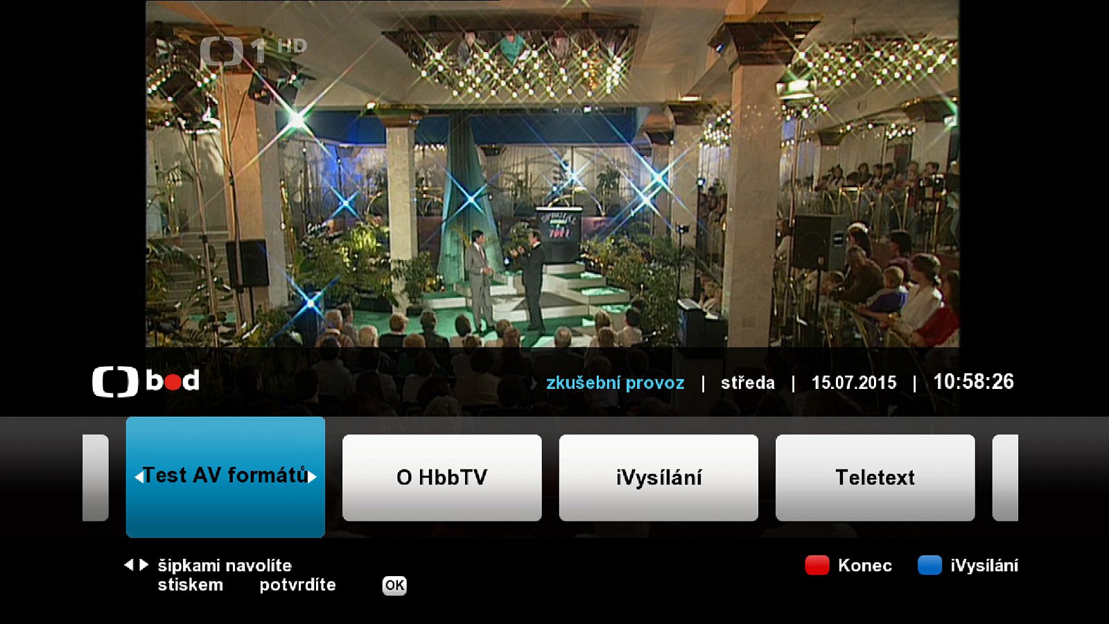 Česká televize testuje v HbbTV různé obrazové a zvukové formáty