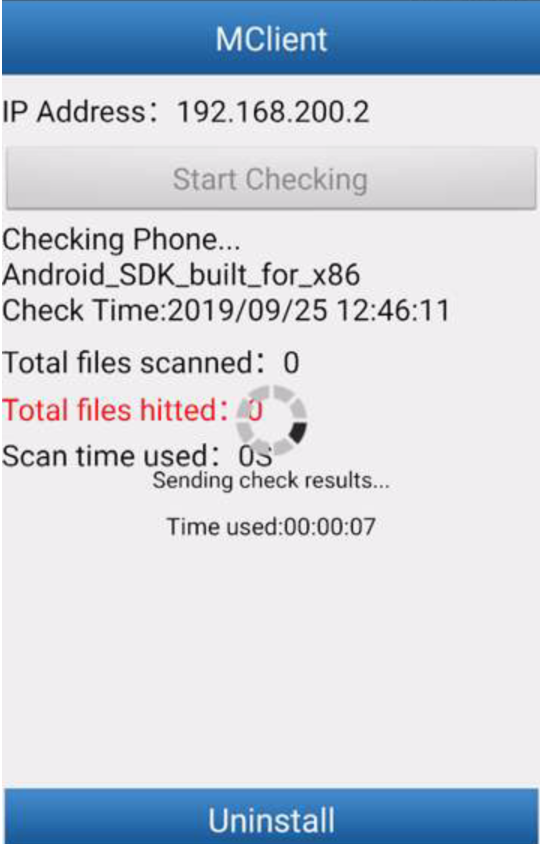 Čínská sledovací aplikace pro Android
