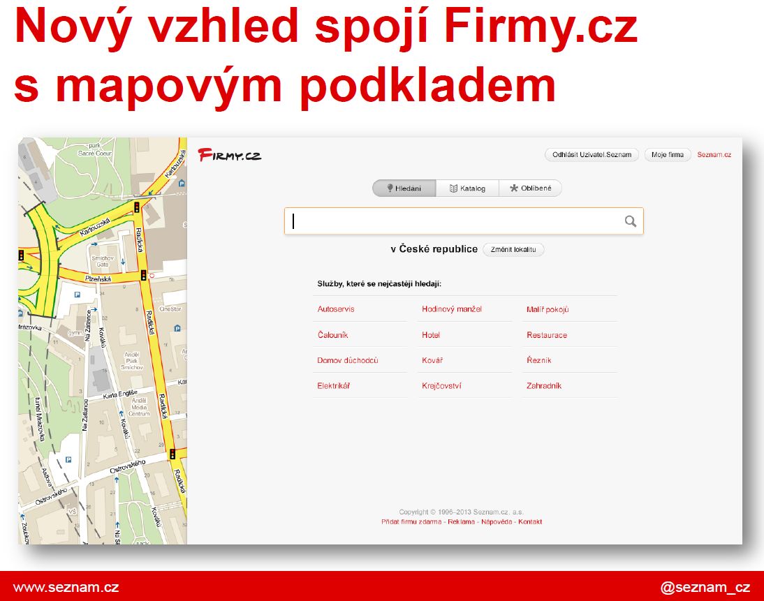 Důležitou roli budou hrát v novém katalogu mapy.