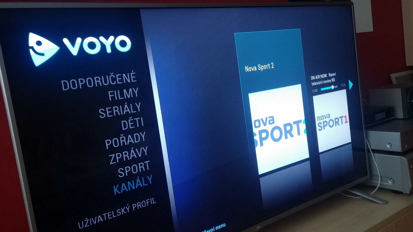 Nova Sport 2 je dostupná na videoportálu Voyo.cz