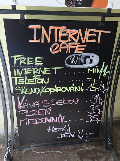 Nabídka InterLogic Cafe.