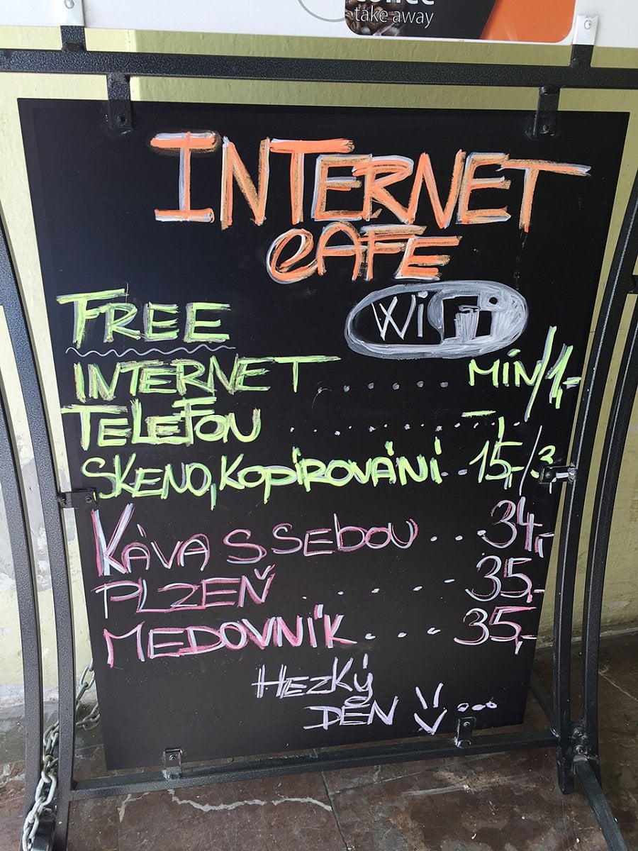 Nabídka InterLogic Cafe.