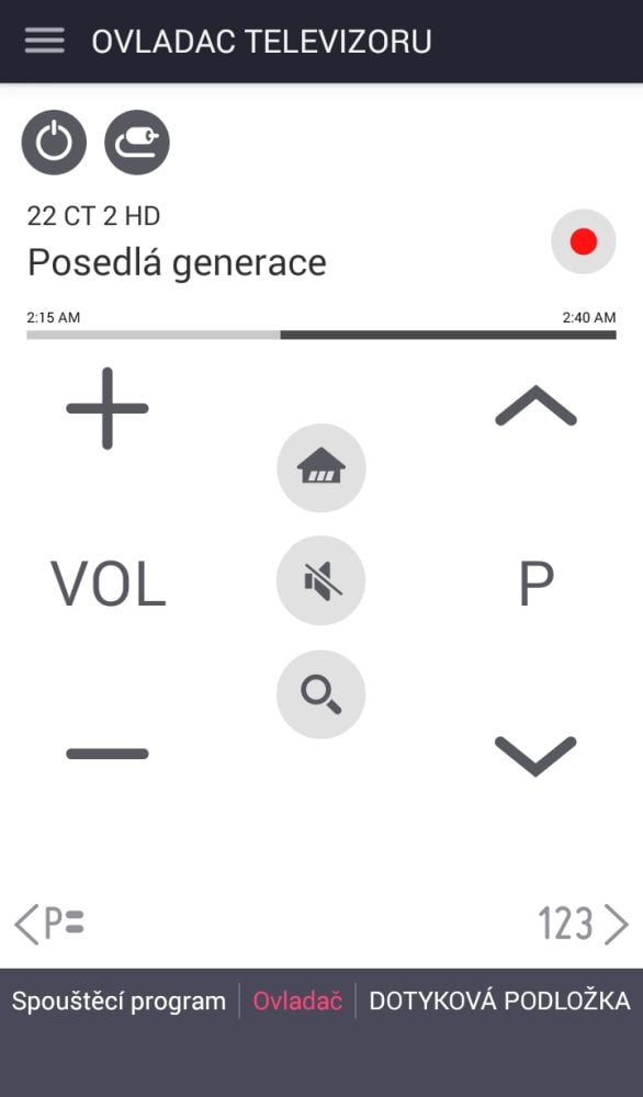 LG TV Plus - ovládání přes mobil
