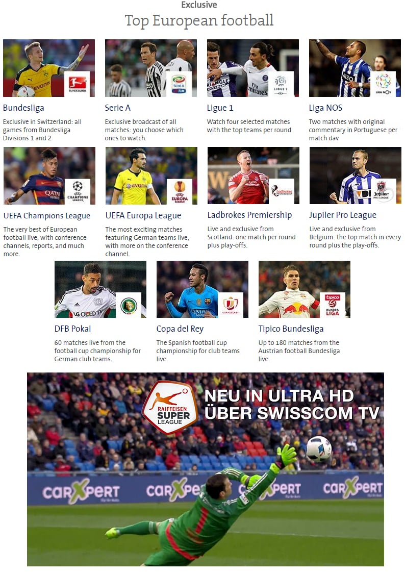 Swisscom TV 2.0 - Sport