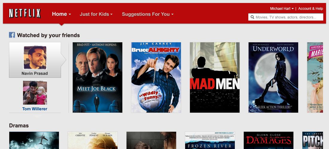 Náhledy Netflixu na PC i v mobilních zařízeních a Smart TV