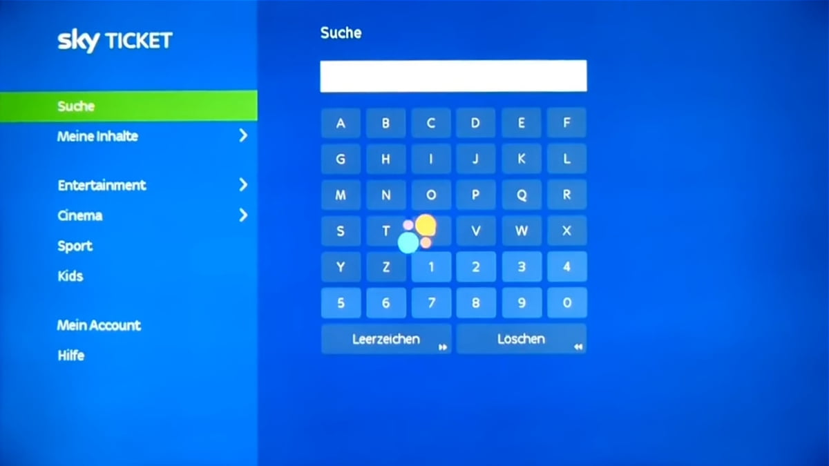 Nastavení Sky Ticket