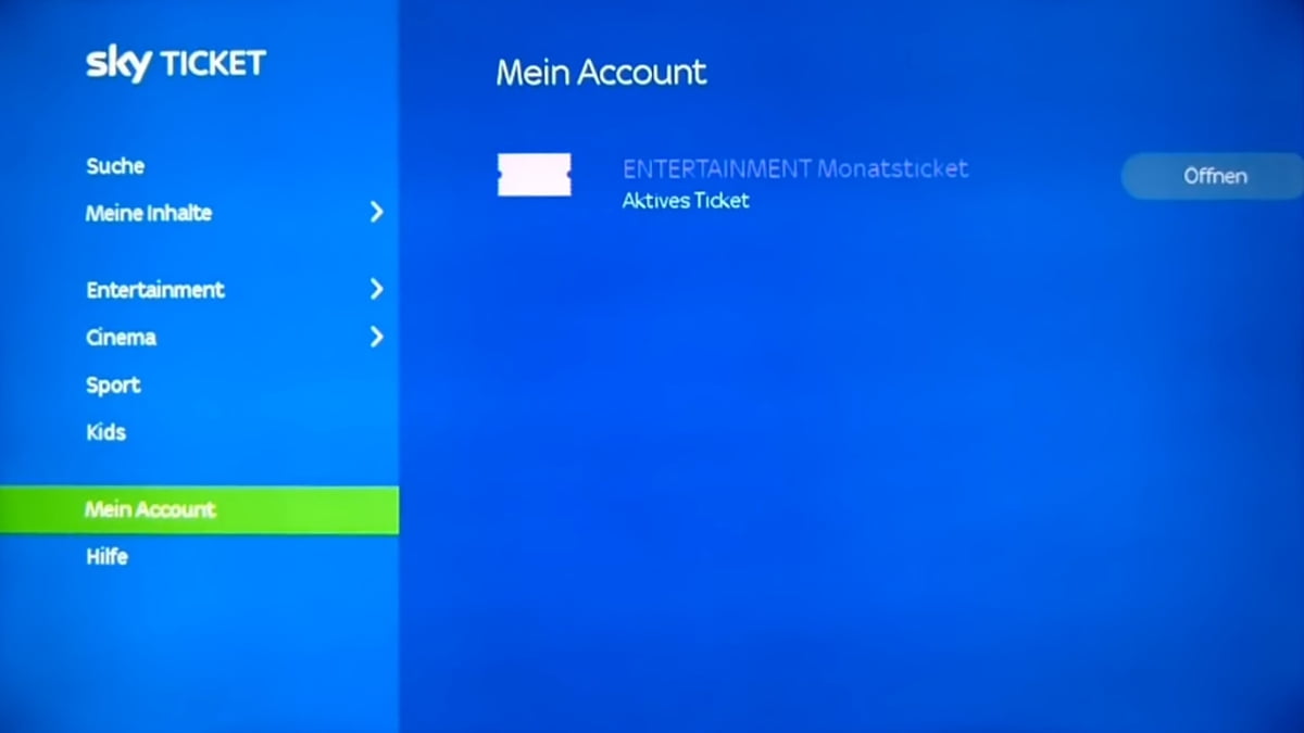 Nastavení Sky Ticket