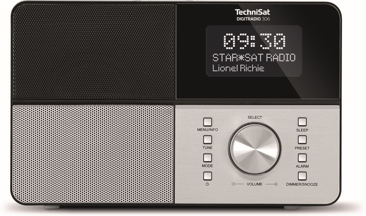 Technisat DigitRadio 306, resp. DigitRadio 306 IR (internetový příjem).