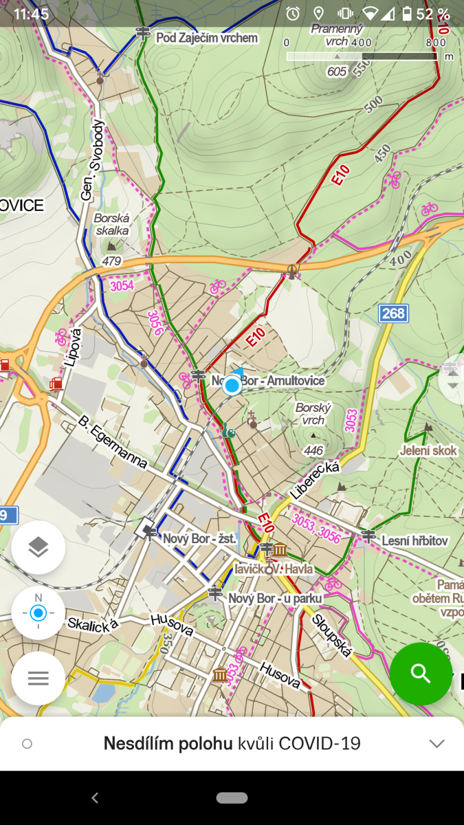 Mapy.cz nabízejí sdílení polohy, aby mohly varovat před koronavi
