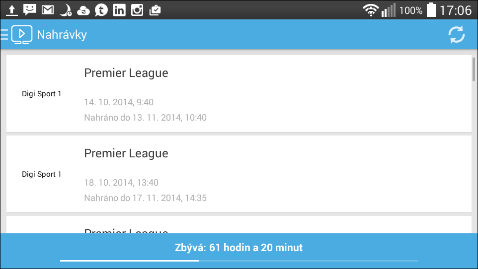 Mobilní aplikace O2TV Go