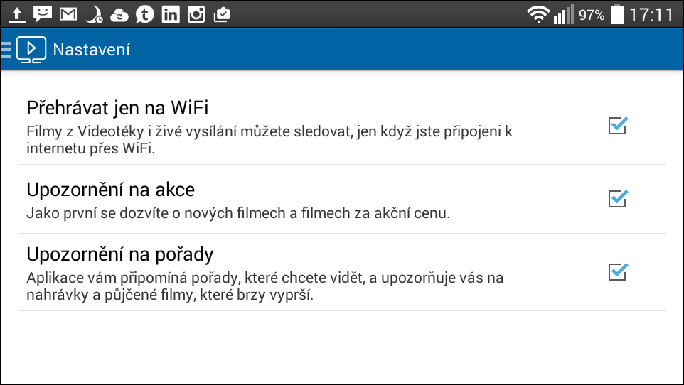 Mobilní aplikace O2TV Go