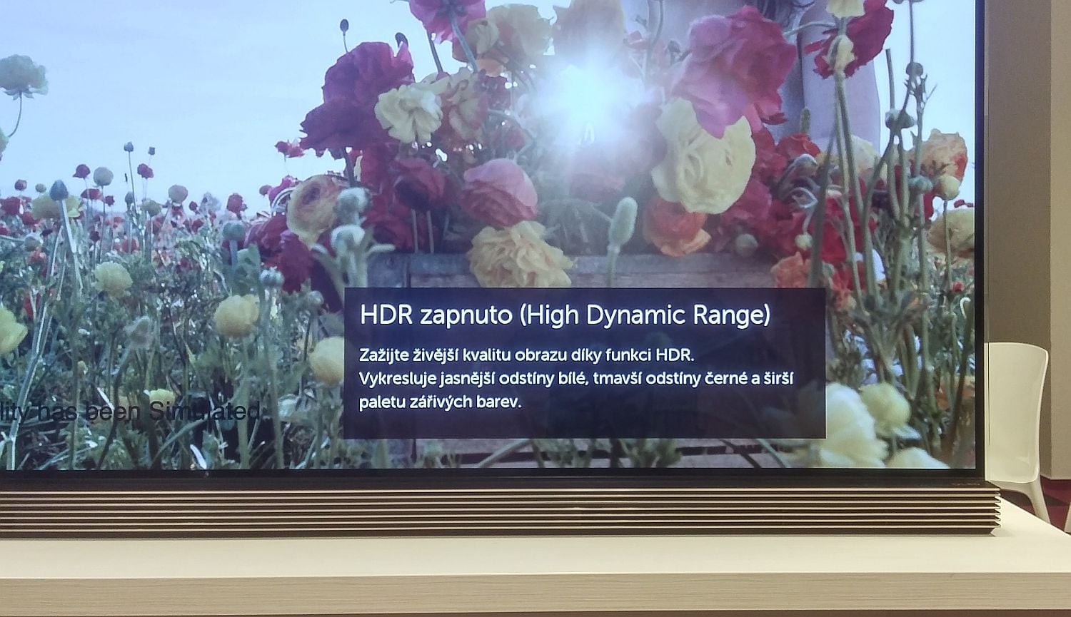 Ilustrační video LG zdůrazňuje zapnutí technologie HDR. V tom běžném se to ale nedozvíte. Možná že zatím, protože aktualizace firmwaru OLED televizoru probíhá dosti často.