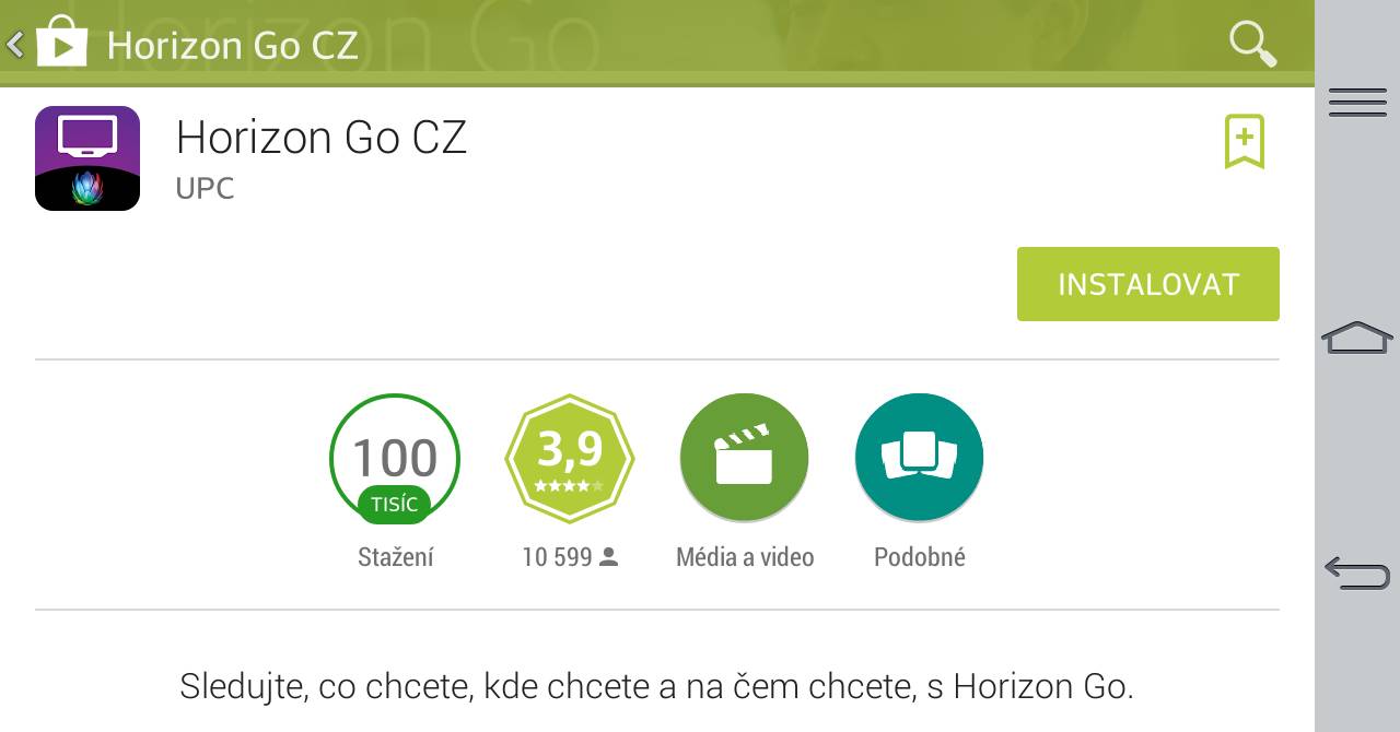 UPC Horizon Go - Instalace