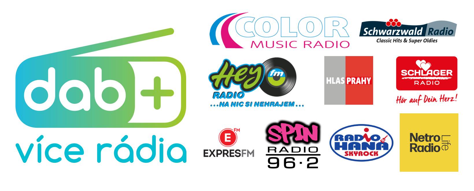 Stanice v multiplexu COLOR DAB+