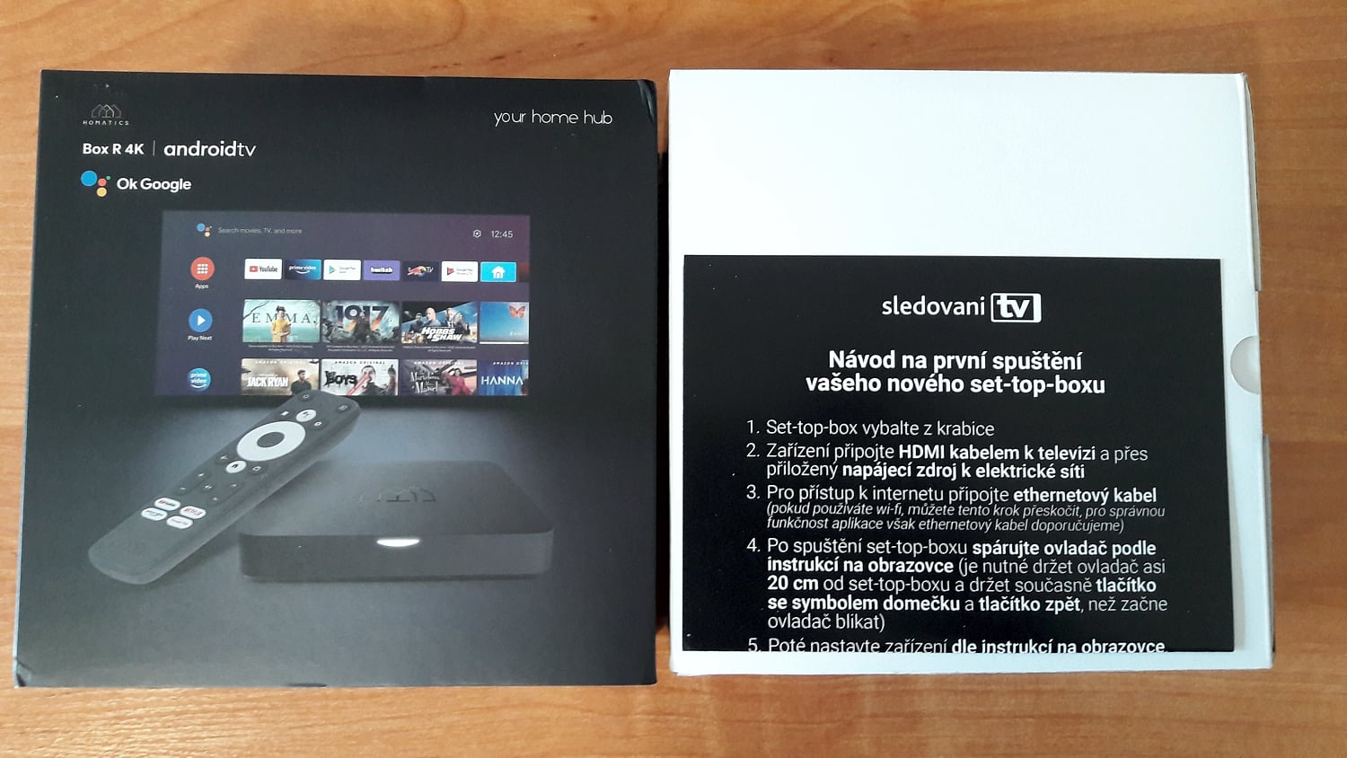 Rozbalení přístroje Homatics Box R