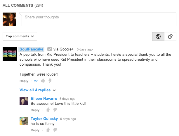 Komentáře na YouTube využijí Google+