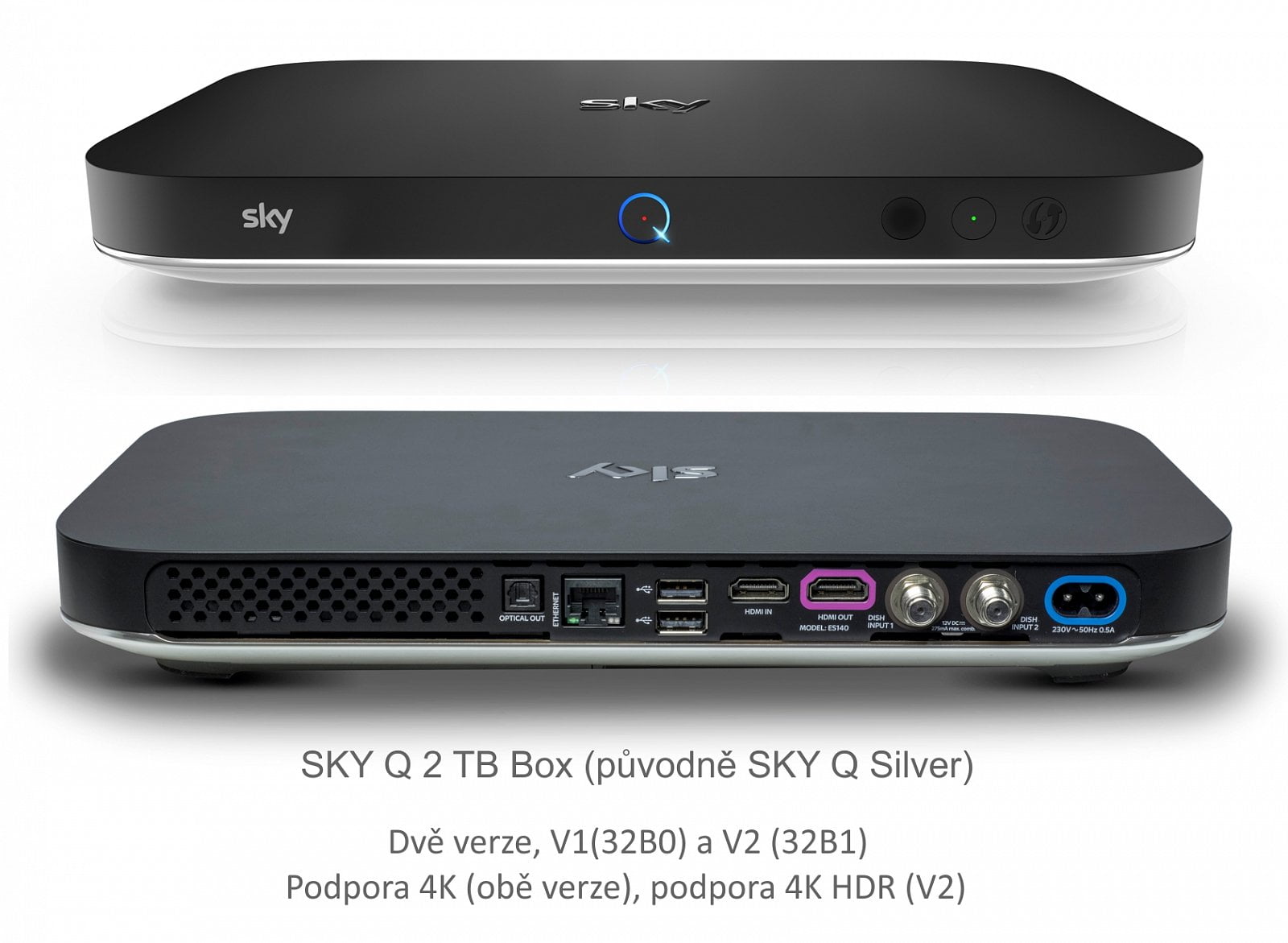 Britské přístroje pro Sky Q