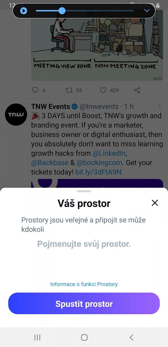 Co umí a jak vypadají Twitter Spaces (Prostory)