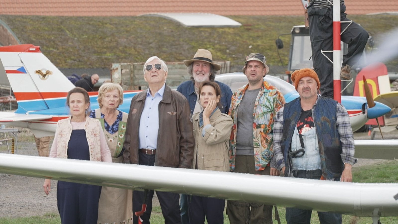 Natáčení seriálu Muži v letu (TV Nova)