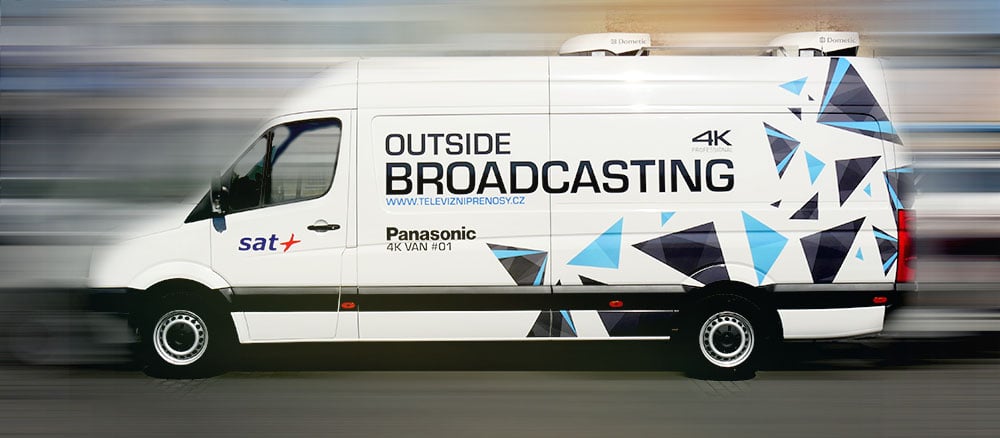 4K přenosový vůz společnosti SAT Plus