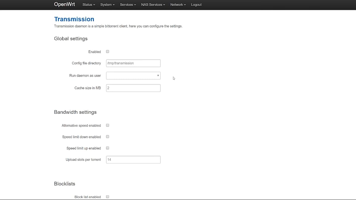 Zidoo X20 Pro - Nastavení OpenWRT