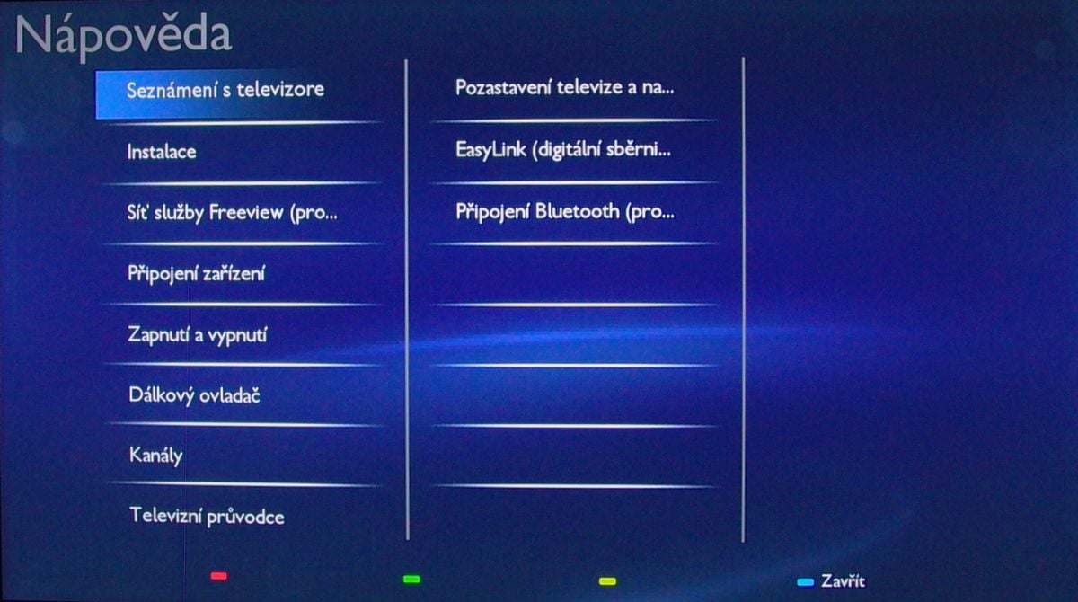 Philips 24PFS5231 – teletextová tlačítka